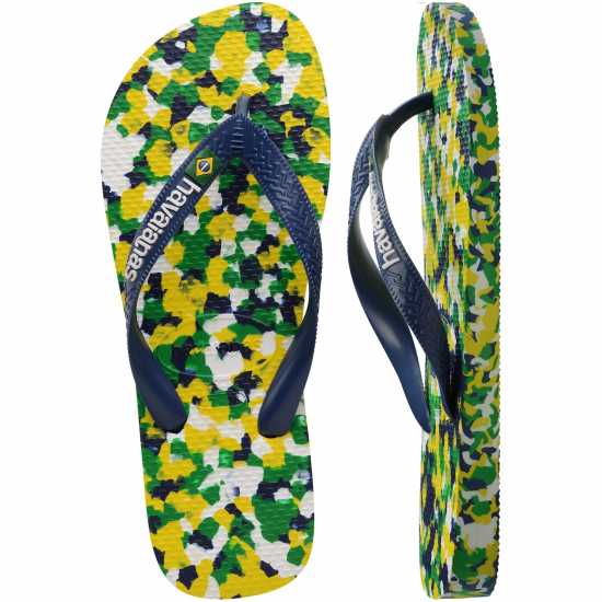 Havaianas Джапанки Women's Brasil Flip Flops White/Blue Havaianas Джапанки Women's Brasil Flip Flops White/Blue