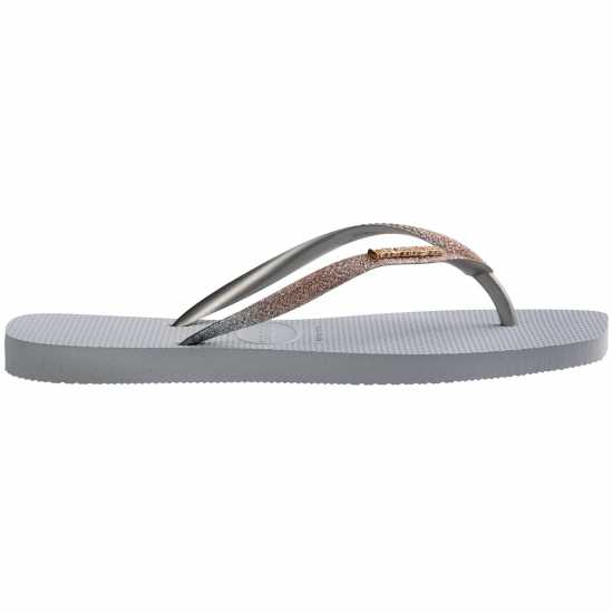 Havaianas Джапанки Hav. Square Glitter Ice Grey 33/34 Flip Flops Womens  Дамски обувки