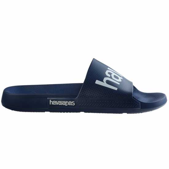Havaianas Women's Classic Logomania Black Flip Flops Navy Blue Havaianas Women's Classic Logomania Black Flip Flops Navy Blue