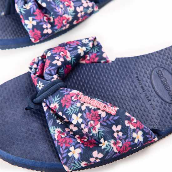 Havaianas Джапанки Women's Saint Tropez Print Navy Flip Flops Navy Blue 