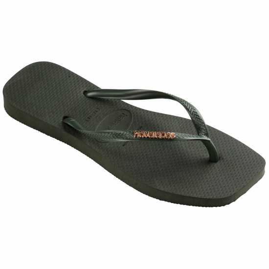 Havaianas Джапанки Hav. Square Logo Metallic Comfy Blu Flip Flops Womens  