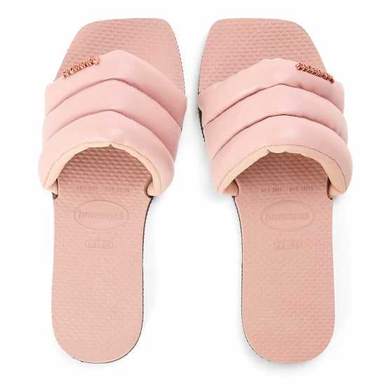 Havaianas Havaianas Hav. You Milan Black 33/34 Flip Flops Womens Crocus Rose 