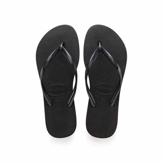 Havaianas Дамски Джапанки Slim Flip Flops Black 0090 - Дамски сандали и джапанки
