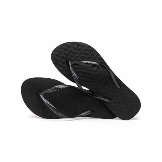 Havaianas Дамски Джапанки Slim Flip Flops Black 0090 - Дамски сандали и джапанки