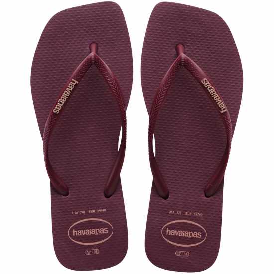 Havaianas Джапанки Hav. Square Logo Pop Up Fresh Laven Flip Flops Womens Purple Soil 
