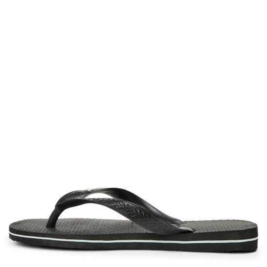 Havaianas Hav. Logo Filete Black/Black/White Flip Flops Womens Black/White Havaianas Джапанки Hav. Logo Filete Black/black/white Flip Flops Womens Black/White