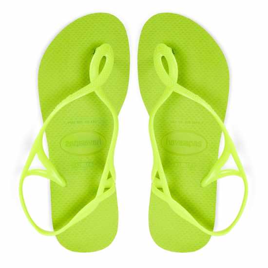 Havaianas Джапанки Women's Luna Cyber Pink Flip Flops Lemon Green Havaianas Джапанки Women's Luna Cyber Pink Flip Flops Lemon Green