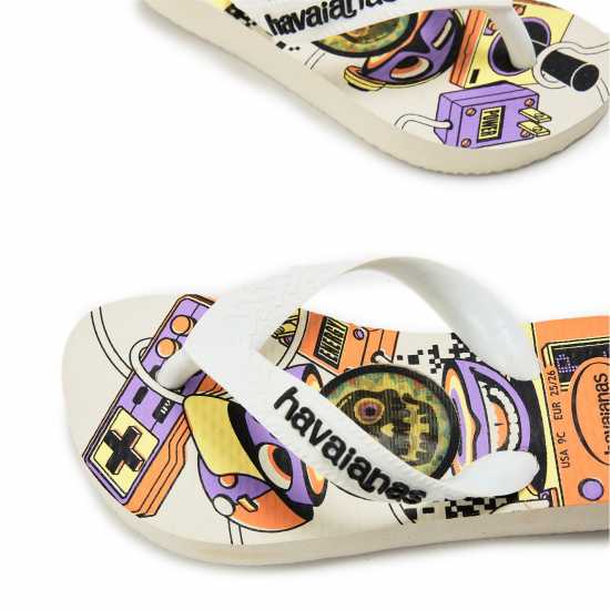 Havaianas Джапанки Hav. Top Holographic Lemon Green / Flip Flops Womens White 