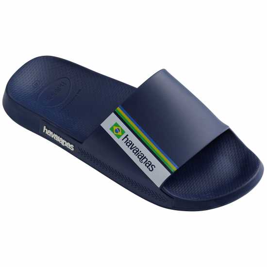 Havaianas Джапанки Hav. Slide Brasil Navy Blue 35/36 Flip Flops Womens  
