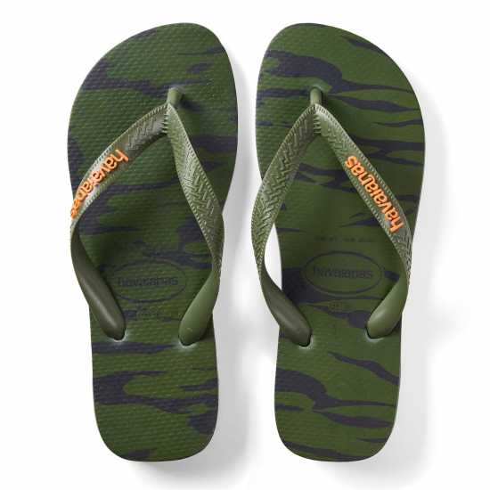 Havaianas Джапанки Hav. Top Camouflage Green 37/38 Flip Flops Womens  