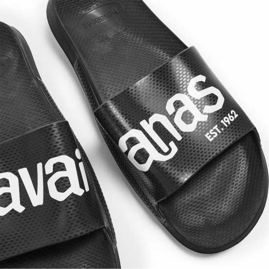 Havaianas Джапанки Hav. Slide Classic Logomania Black Flip Flops Womens  