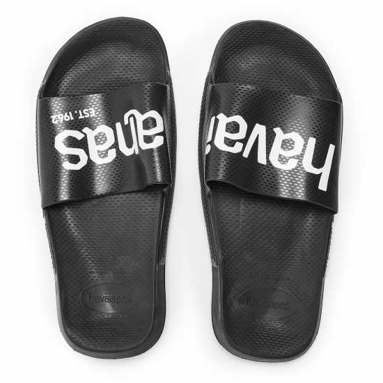 Havaianas Джапанки Hav. Slide Classic Logomania Black Flip Flops Womens  