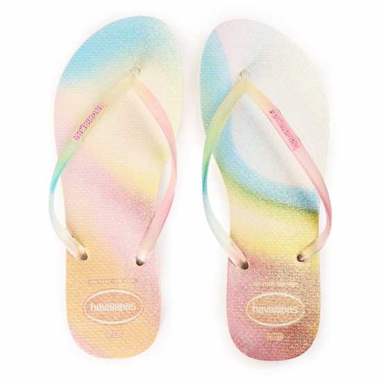 Havaianas Джапанки Hav. Slim Metallic Rainbow Beige 41 Flip Flops Womens Havaianas Джапанки Hav. Slim Metallic Rainbow Beige 41 Flip Flops Womens