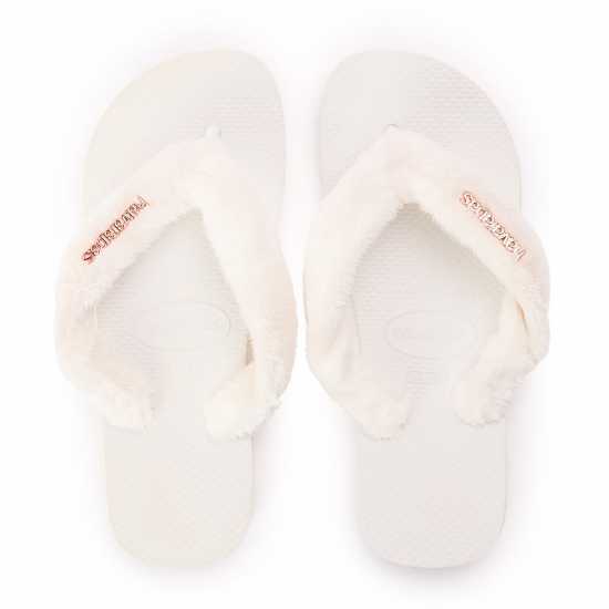 Havaianas Джапанки Hav. Top Home Fluffy White 35/36 Flip Flops Womens  