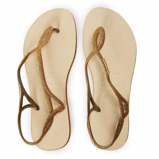 Havaianas Джапанки Hav. Luna Sparkle Beige 37/38 Flip Flops Womens Havaianas Джапанки Hav. Luna Sparkle Beige 37/38 Flip Flops Womens