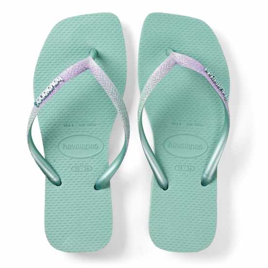 Havaianas Джапанки Hav. Square Glitter Clay 35/36 Flip Flops Womens  