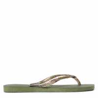 Havaianas Джапанки Hav. Square Logo Metallic Green 37/ Flip Flops Womens  