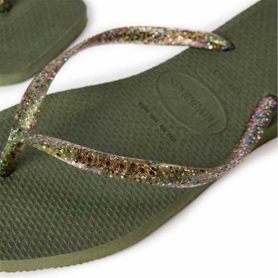 Havaianas Джапанки Hav. Square Logo Metallic Green 37/ Flip Flops Womens  