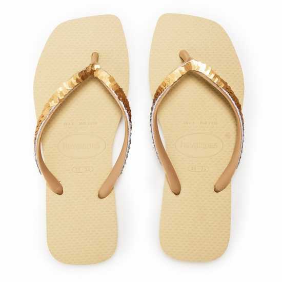 Havaianas Джапанки Hav. Square Magic Sequin Sand Grey Flip Flops Womens  