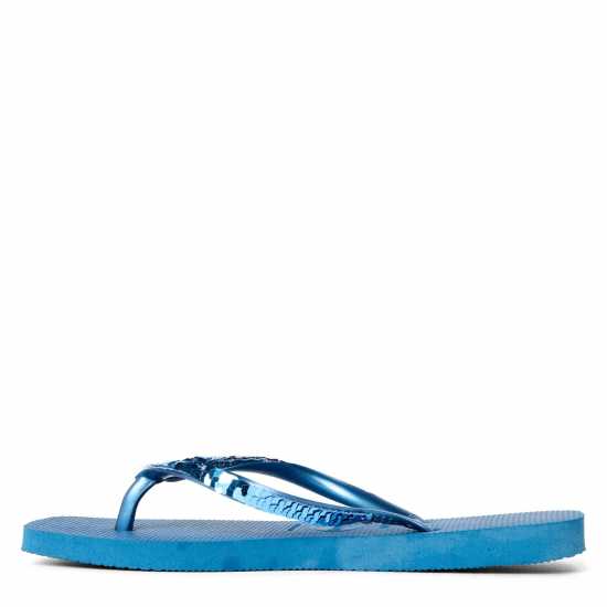 Havaianas Джапанки Hav. Square Magic Sequin Confy Blue Flip Flops Womens  