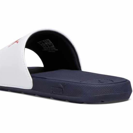 Детски сандали и джапанки Puma Cool Cat 2.0 Jr Sliders Unisex Kids Бяло/Морско синьо Puma Cool Cat 2.0 Jr Sliders Unisex Kids Бяло/Морско синьо Детски сандали и джапанки