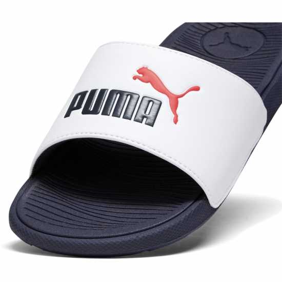 Детски сандали и джапанки Puma Cool Cat 2.0 Jr Sliders Unisex Kids Бяло/Морско синьо Puma Cool Cat 2.0 Jr Sliders Unisex Kids Бяло/Морско синьо Детски сандали и джапанки