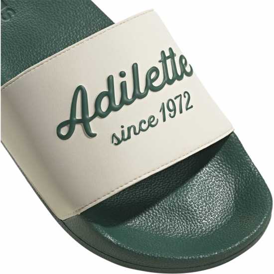 Adidas Unisex Kids' Adilette Sliders Бяло/Зелено 