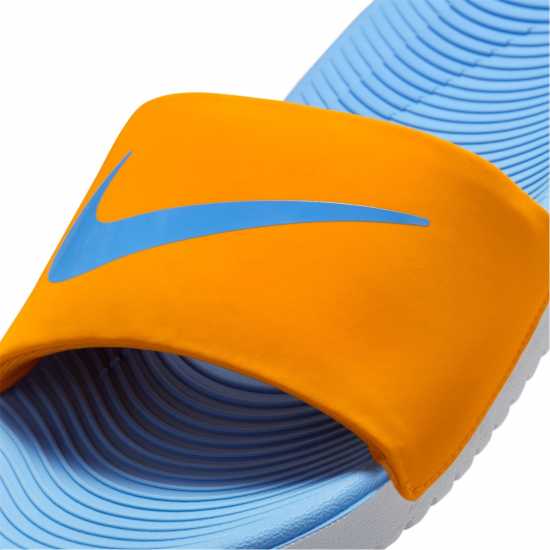 Nike Kawa Little/big Kids' Pool Sliders Оранжево/Синьо Nike Kawa Little/big Kids' Pool Sliders Оранжево/Синьо