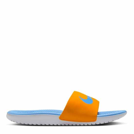 Nike Kawa Little/big Kids' Pool Sliders Оранжево/Синьо Nike Kawa Little/big Kids' Pool Sliders Оранжево/Синьо