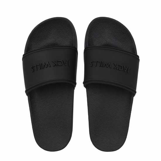 Детски сандали и джапанки Jack Wills Logo Sliders Черно Jack Wills Logo Sliders Черно Детски сандали и джапанки