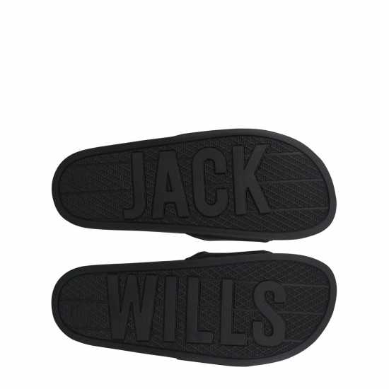 Детски сандали и джапанки Jack Wills Logo Sliders Черно Jack Wills Logo Sliders Черно Детски сандали и джапанки