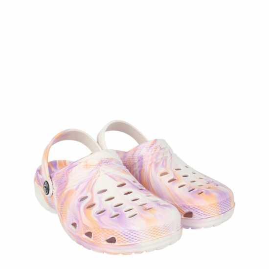Hot Tuna Cloggs Juniors Pink Marble Hot Tuna Cloggs Juniors Pink Marble