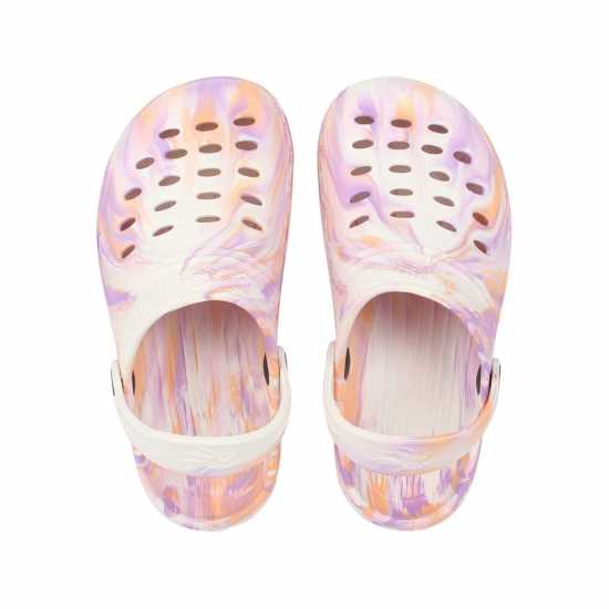 Hot Tuna Cloggs Juniors Pink Marble Hot Tuna Cloggs Juniors Pink Marble