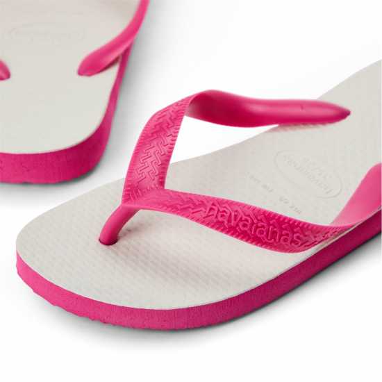 Havaianas Джапанки Hav. Tradicional Black 35/36 Flip Flops Unisex Kids White/Pink 