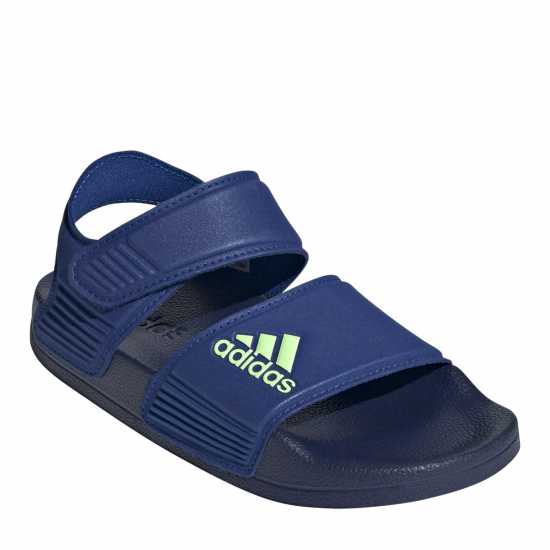 Adidas Adilette Sandal K Sliders Unisex Kids Blue/Grn Spark 