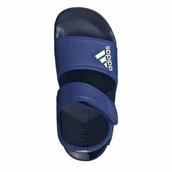Adidas Adilette Sandal K Sliders Unisex Kids Blue/Grn Spark 