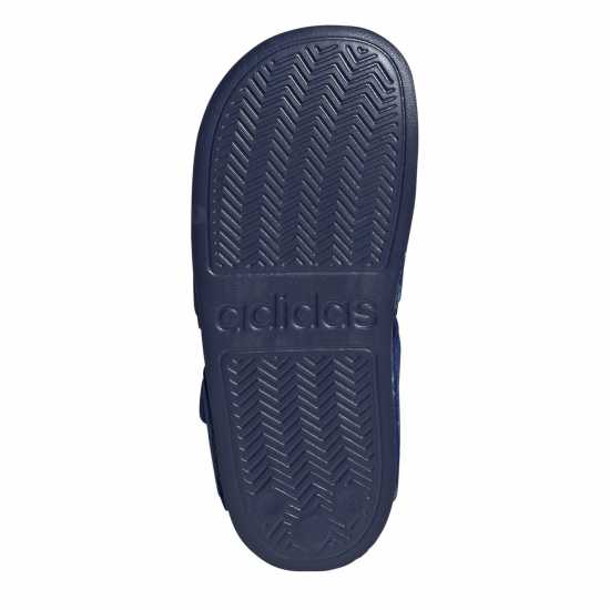 Adidas Adilette Sandal K Sliders Unisex Kids Blue/Grn Spark 
