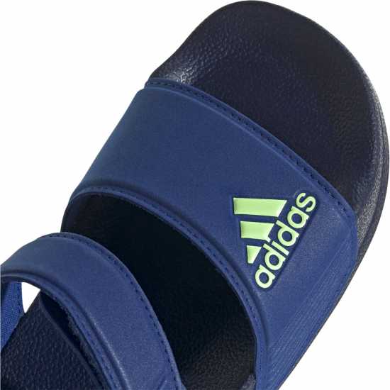Adidas Adilette Sandal K Sliders Unisex Kids Blue/Grn Spark 