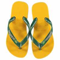 Havaianas Дамски Джапанки Kids Brasil Logo Flip Flops Banana Yellow Детски сандали и джапанки