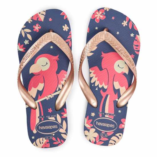Havaianas Джапанки Hav. Kids Top Pets Navy Blue/rose G Flip Flops Unisex  