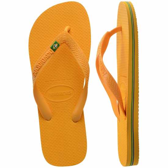 Havaianas Джапанки Hav. Brasil Pop Yellow 35/36 Flip Flops Womens  