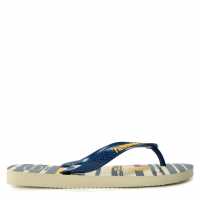 Havaianas Джапанки Hav. Top Nautical Beige/navy 35/36 Flip Flops Womens  