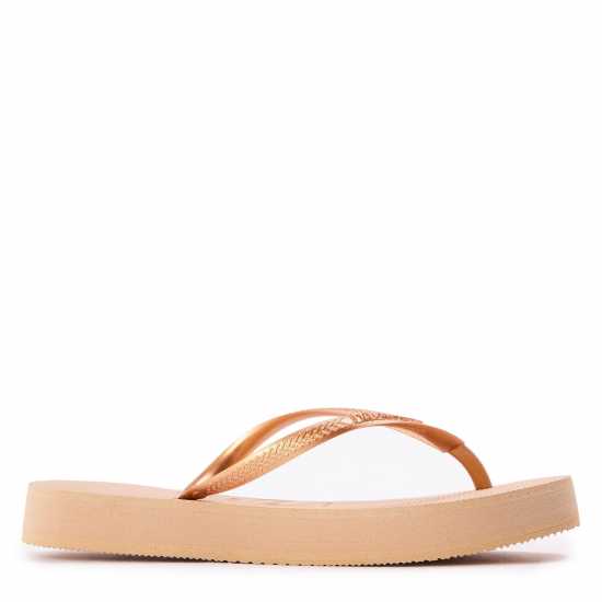 Havaianas Джапанки Hav. Slim Flatform Golden 35/36 Flip Flops Womens  