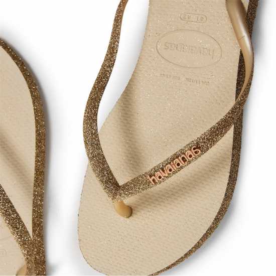 Havaianas Джапанки Hav. Slim Sparkle Beige 41/42 Flip Flops Womens Havaianas Джапанки Hav. Slim Sparkle Beige 41/42 Flip Flops Womens