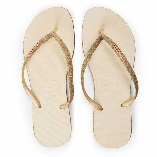 Havaianas Джапанки Hav. Slim Sparkle Beige 41/42 Flip Flops Womens Havaianas Джапанки Hav. Slim Sparkle Beige 41/42 Flip Flops Womens