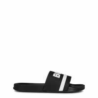 Boss Kids Logo Sliders With Logo Design Sandals Черно 09B Boss Kids Logo Sliders With Logo Design Sandals Черно 09B