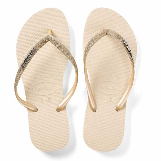 Дамски обувки Havaianas Джапанки Hav. Slim Glitter Ii Beige 35/36 Flip Flops Womens Havaianas Джапанки Hav. Slim Glitter Ii Beige 35/36 Flip Flops Womens Дамски обувки