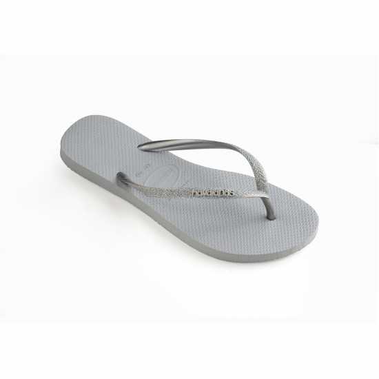 Havaianas Джапанки Hav. Slim Glitter Ii Ice Grey 37/38 Flip Flops Womens  
