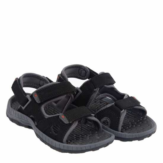 Karrimor Antibes Children's Sandals Black/Red/Char Детски туристически обувки