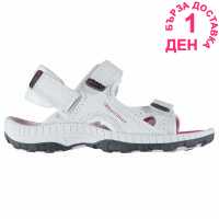 Karrimor Antibes Childs Sandals White/Pink Детски туристически обувки